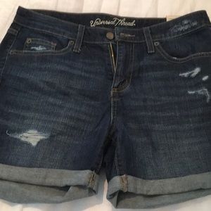 Target dark wash with light distressed